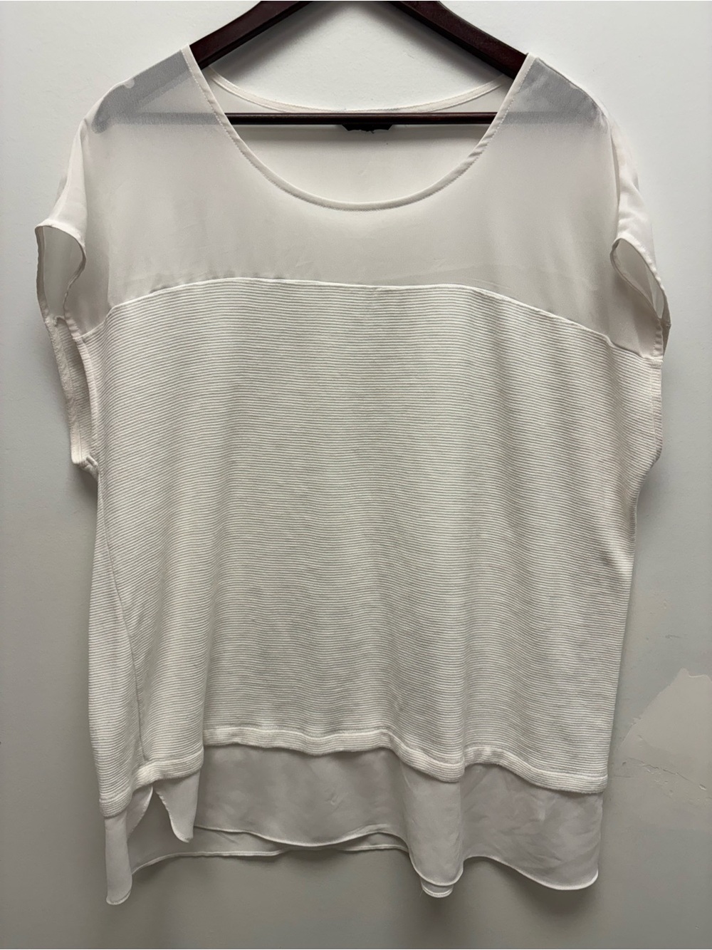 4 for $25 🤍 George Layered Chiffon Hem Top (Size 3X) 🤍